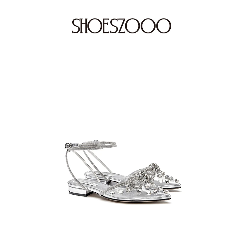 SHOESZOOO夏季凉鞋女粗跟高跟外穿配裙子一字带后中空包头凉拖鞋