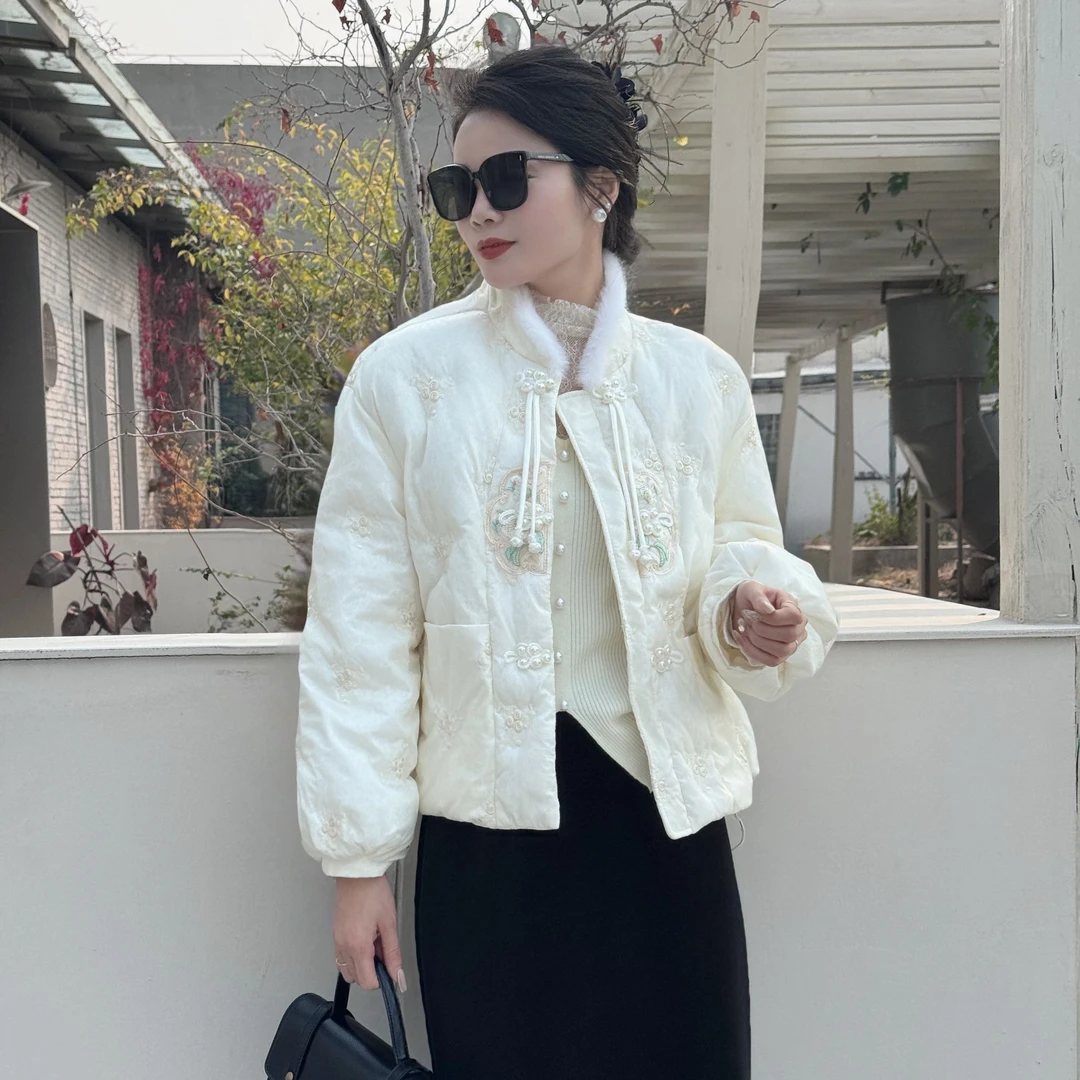 8671新款国风棉衣外套时尚百搭显瘦