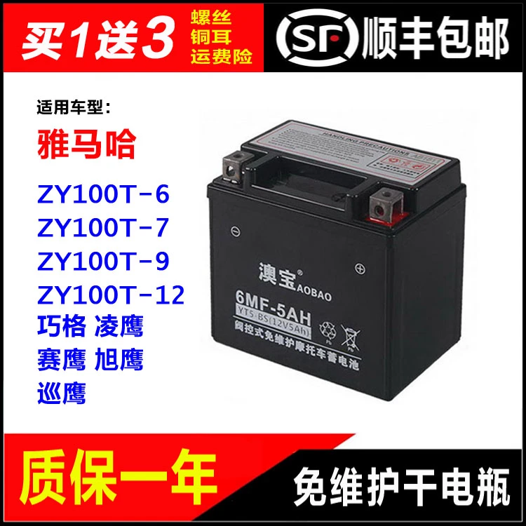 摩托车干电瓶雅马哈ZY100T-6-7-9-12巧格凌鹰赛鹰 旭鹰巡鹰蓄电池