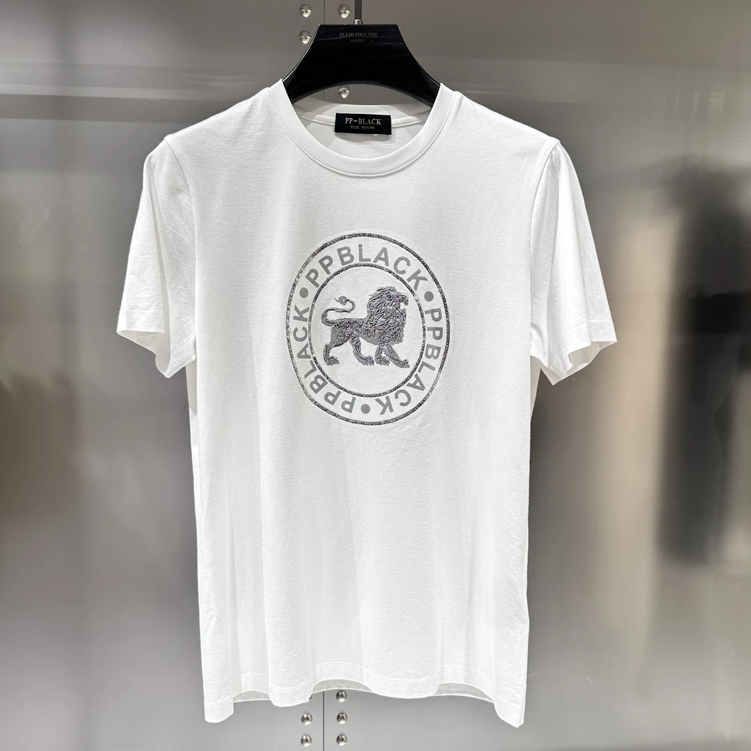 【PP断码浮力】夏季休闲百搭手工穿珠贴片短袖T恤PTD172220983