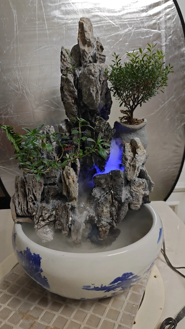 青龙石假山造景 天然石头 假山盆景