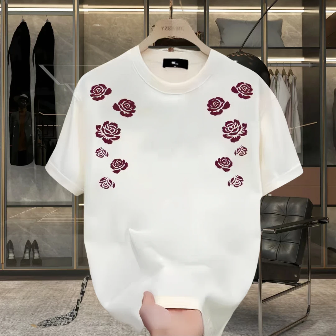 高品质男装圆领短袖T恤美式痞帅青年男女款夏季ins潮牌街头百搭潮