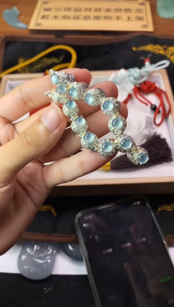 【闪购商品】定制翡翠合金3273-铜镶蛋面-多样性发货