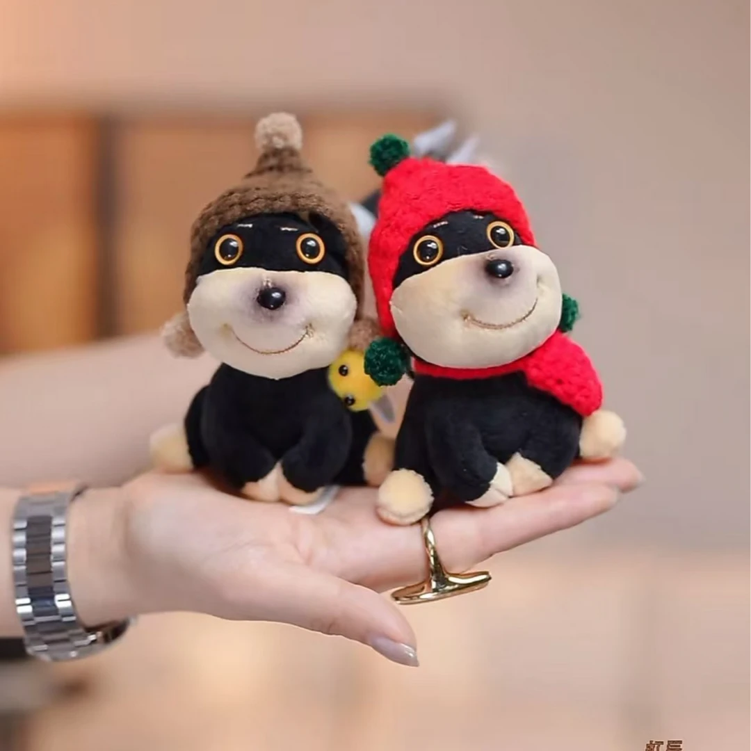 【虹辰·可爱蜜蜂狗】创意帽子蜜蜂小狗卡通毛绒公仔包包挂饰-HC2062