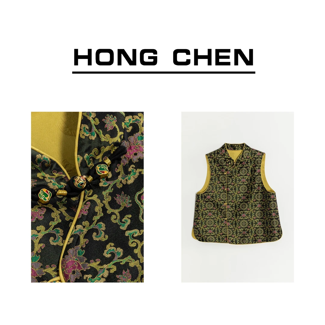 【虹辰·宋锦】高端气质优雅马夹高级感显瘦贵气新中国风背心-HC920