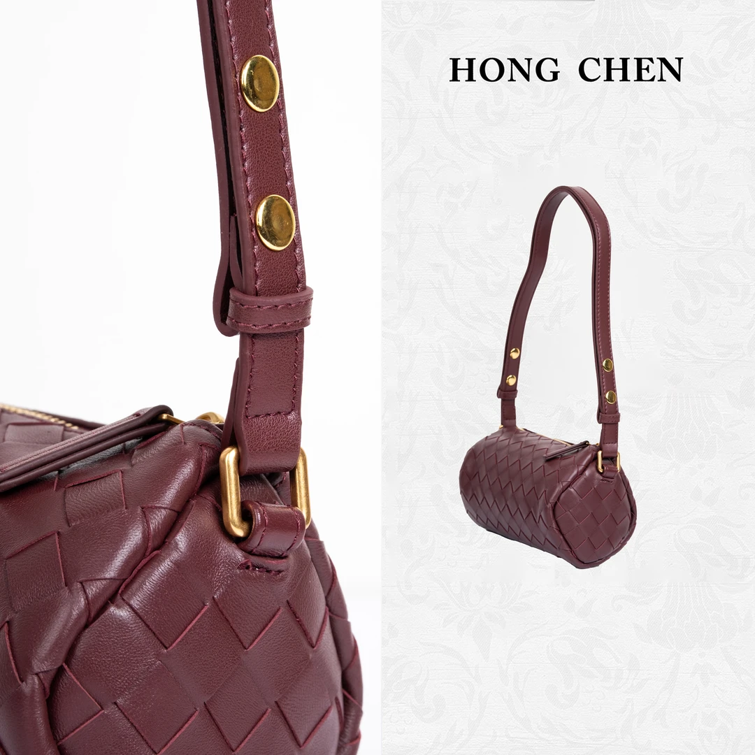 【虹辰·时尚精致】高端进口羊皮时尚精致优雅高级手工编织包-HC1838