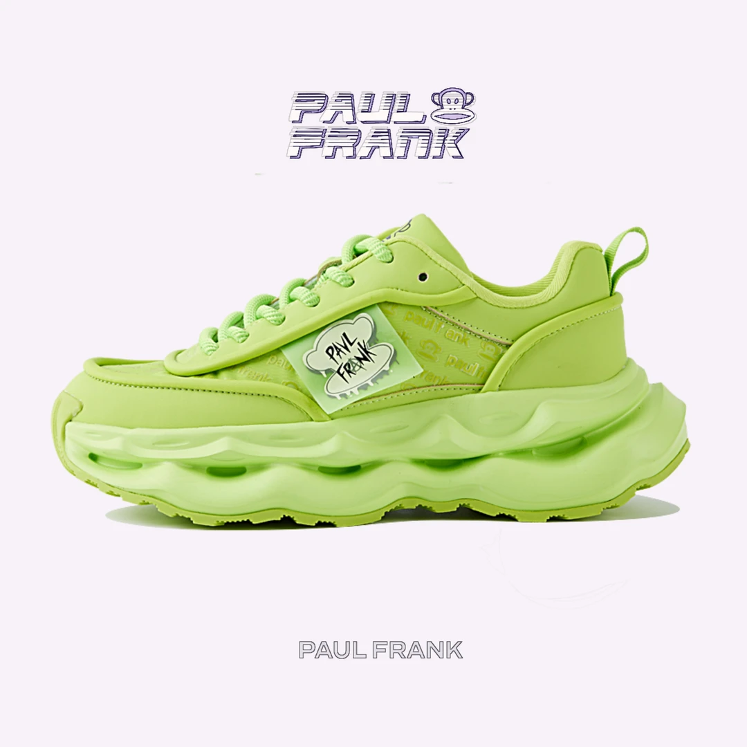 paul frank/大嘴猴2023大嘴猴新款潮流秋冬百搭情侣款厚底老爹鞋
