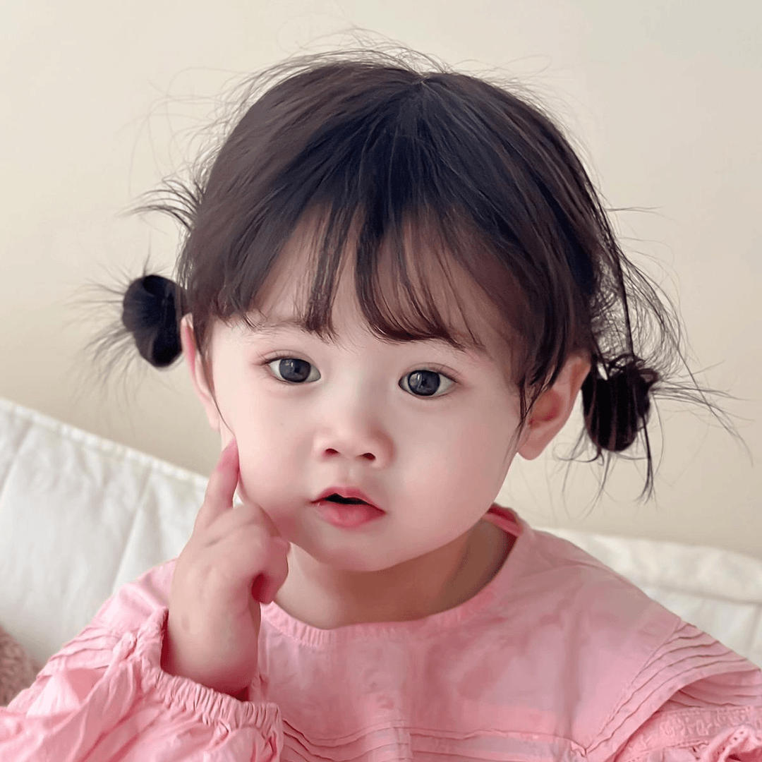 双丸子头儿童假发女可爱短发bobo头婴儿透气整顶发套亲子拍照道具