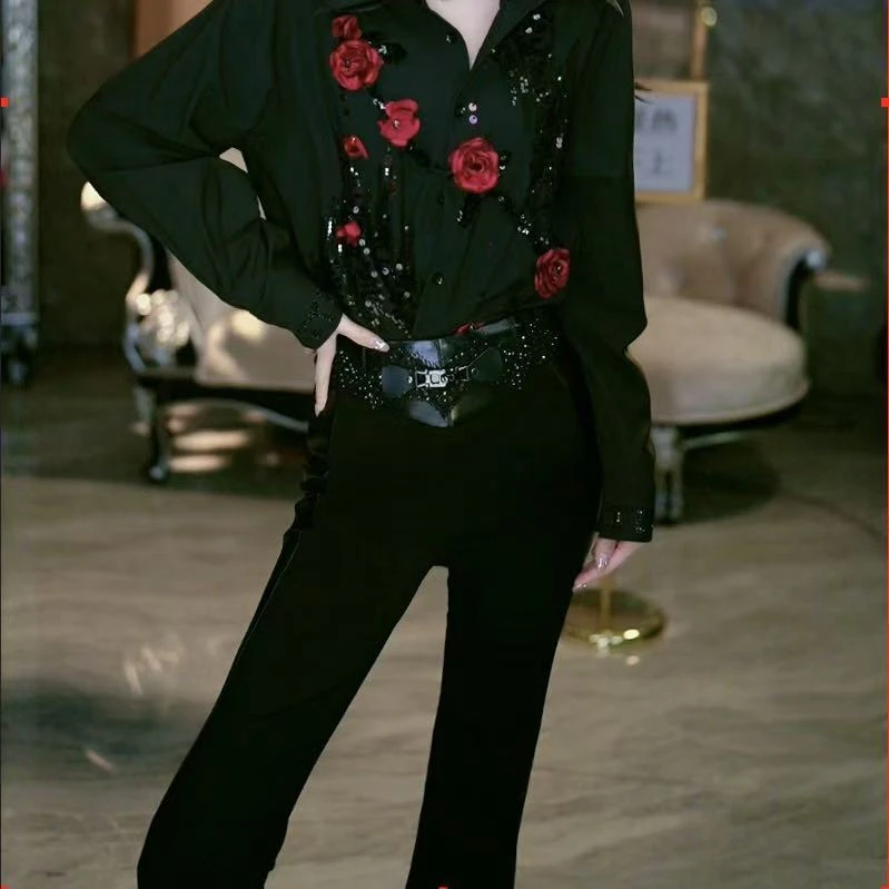 SEJI/瑟纪12.25【国民女神】重工气质微喇裤