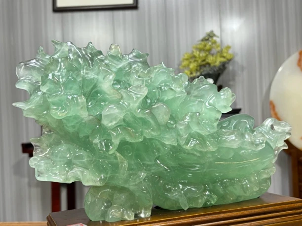 绿白菜百财聚来高档家居摆件