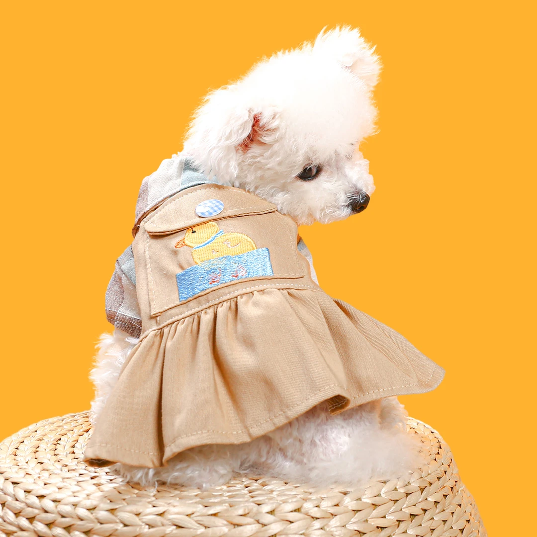 宠物圈-游泳鸭鸭裙公主狗狗衣服泰迪比熊博美