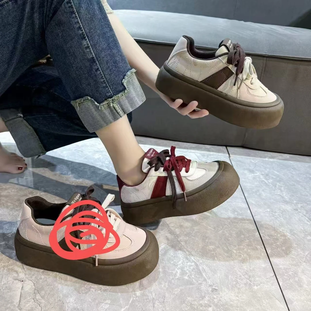 TB3055-1女士冬季加绒保暖时尚百搭休闲面包鞋