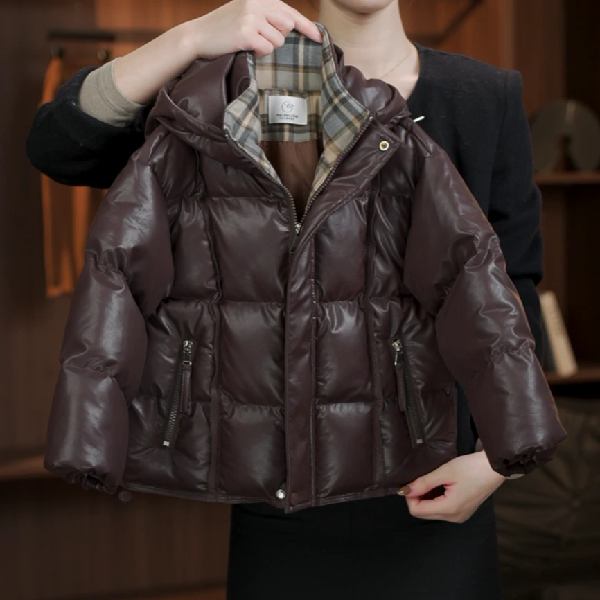 【1%】原版设计款  冬季加绒保暖  儿童羽绒服皮外套