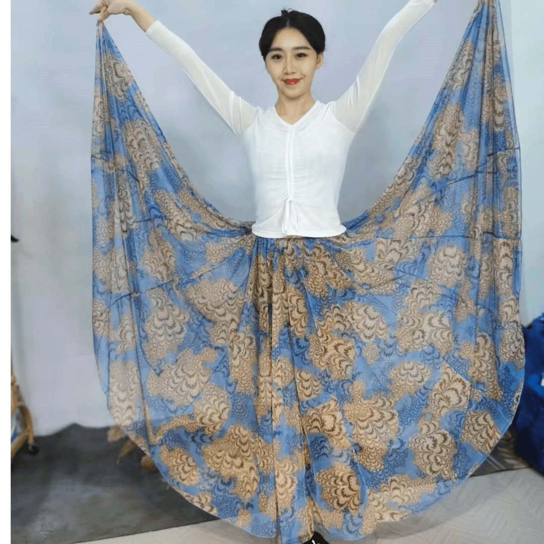 舞上妙品新疆维吾尔族民族表演舞蹈服装服饰维族舞台半身裙