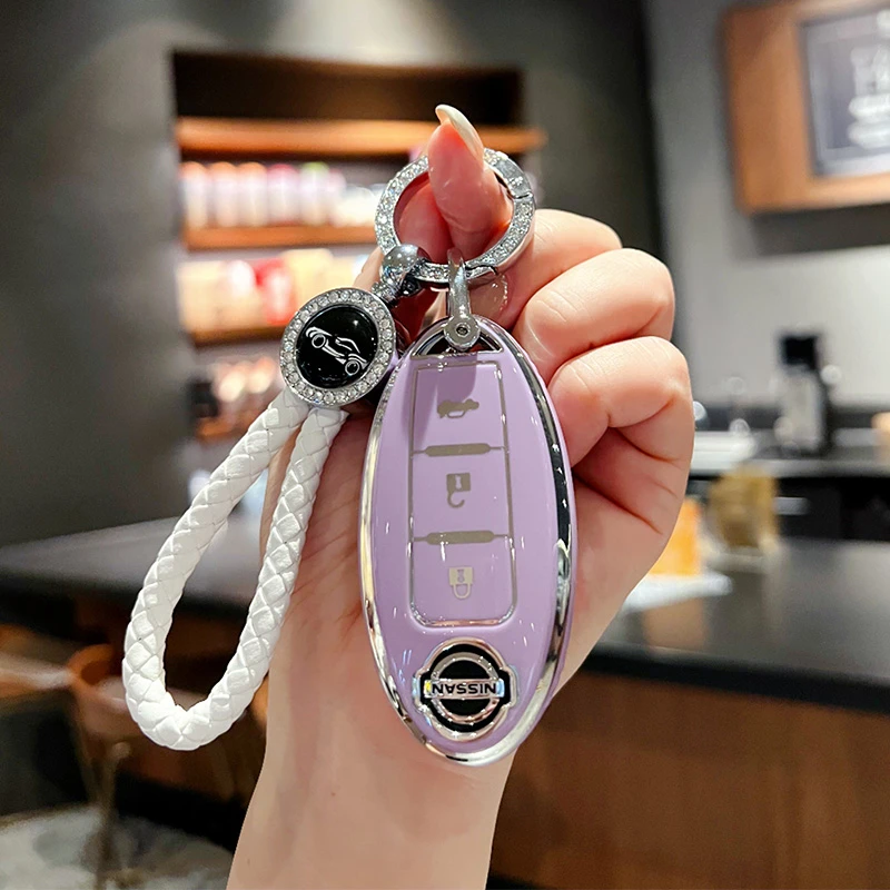 适用日产尼桑车钥匙套14代轩逸天籁21逍客2023款奇骏骐达男女扣壳