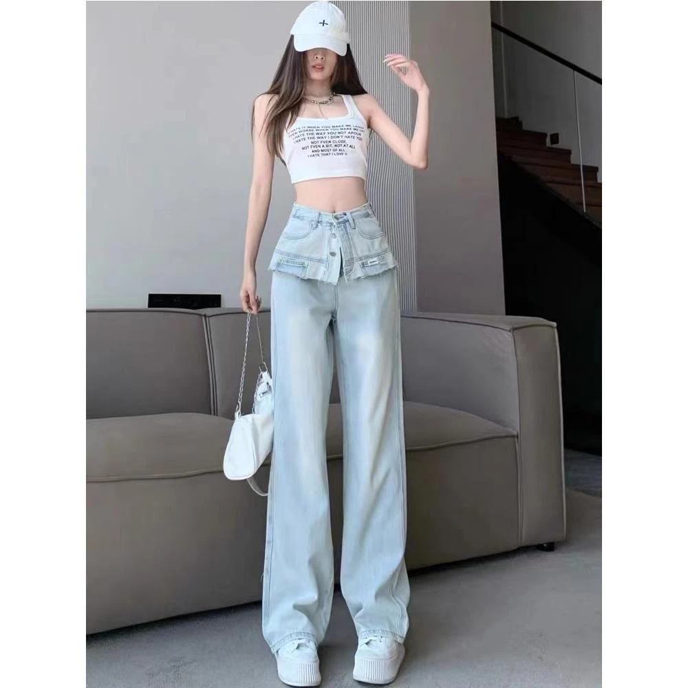 【K014】K家新款女式宽松牛仔裤K014