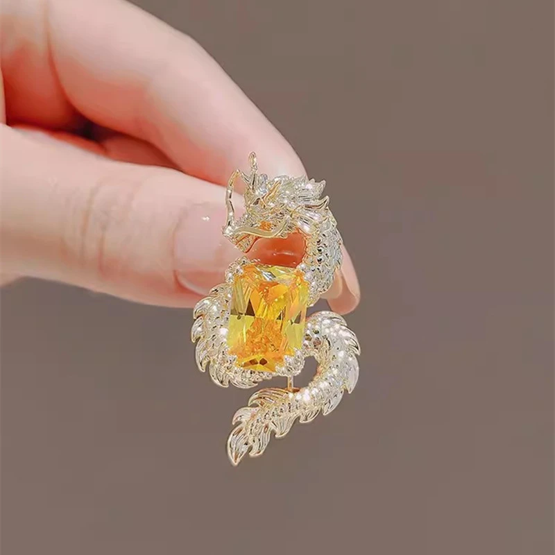 锌合金胸针 时尚国潮生肖胸针小众锆石情侣本命年礼物