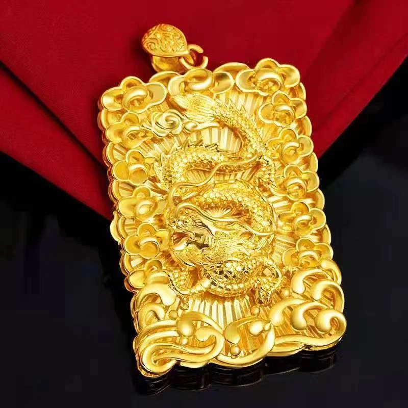 【专柜同款】精工吊坠 龙牌吊坠大气金色时尚吊坠