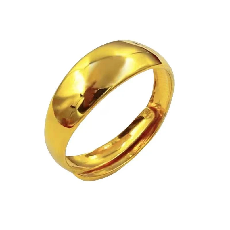 【专柜同款】精工戒指  凸型光面戒指可调节戒指女士气质百搭