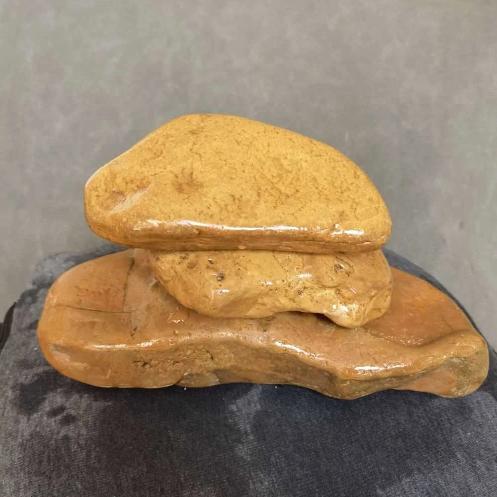 黄蜡石晒台发色造景直播付米链接