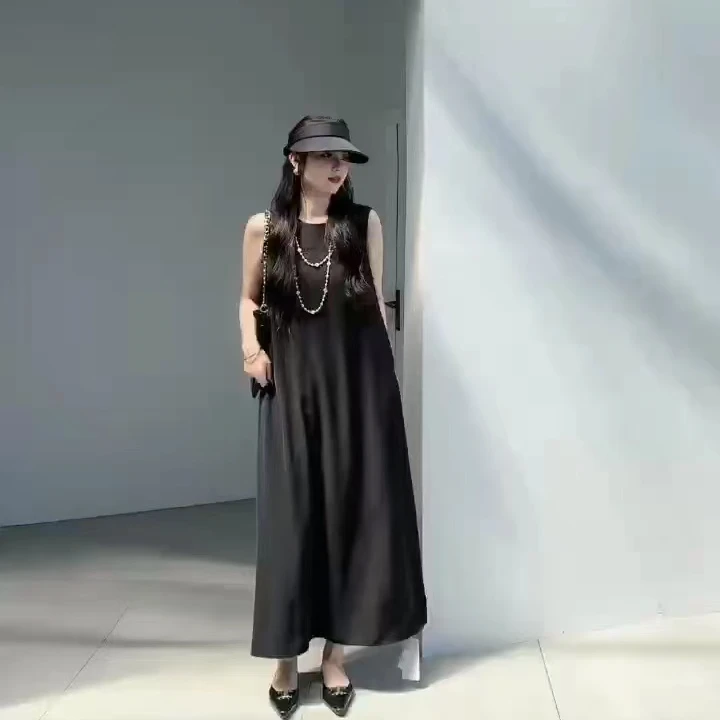 2024夏季新款气质休闲宽松连衣裙8395