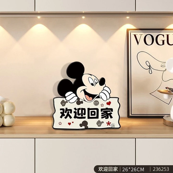 欢迎回家轻奢装饰画入户玄关摆件装饰品酒柜鞋柜客厅电视柜门摆件