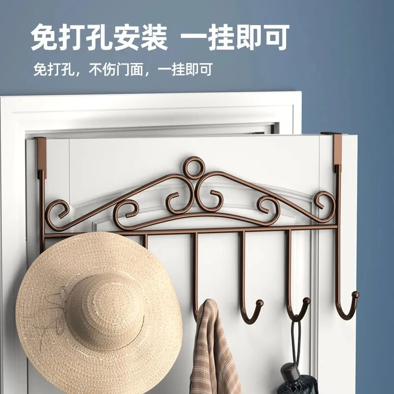门口挂钩置物架通配适用普通门安装免打孔不伤墙体强力免钉家用