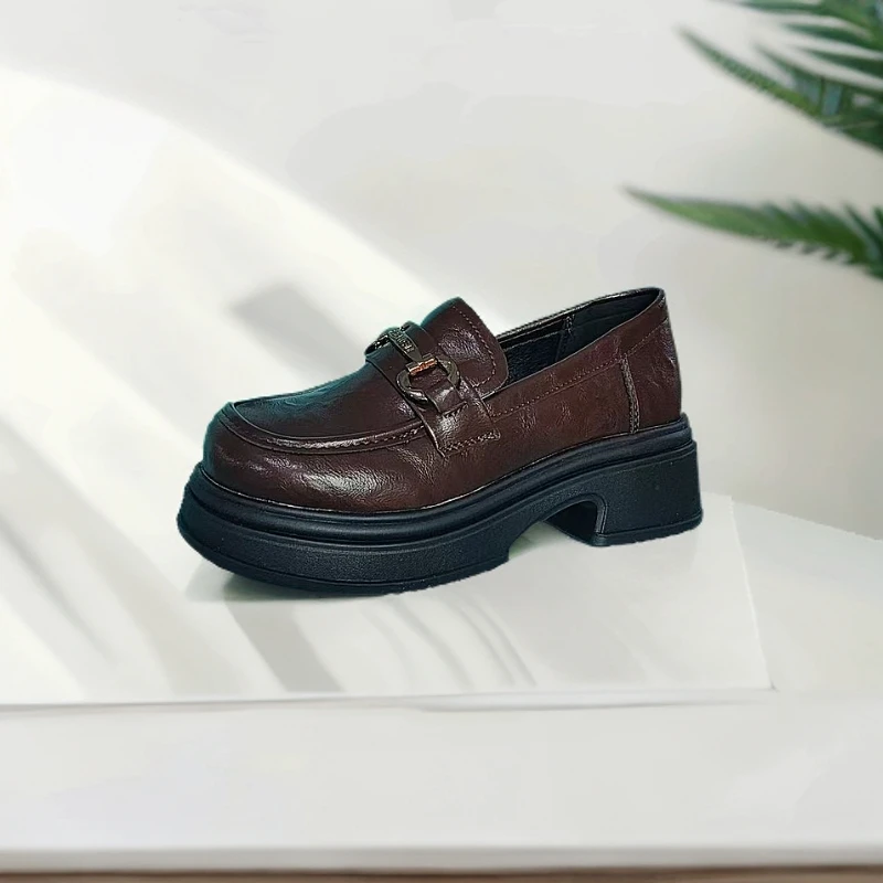 OuShiYuan/欧诗媛秋冬新款时尚尤莱特厚底乐福鞋2206