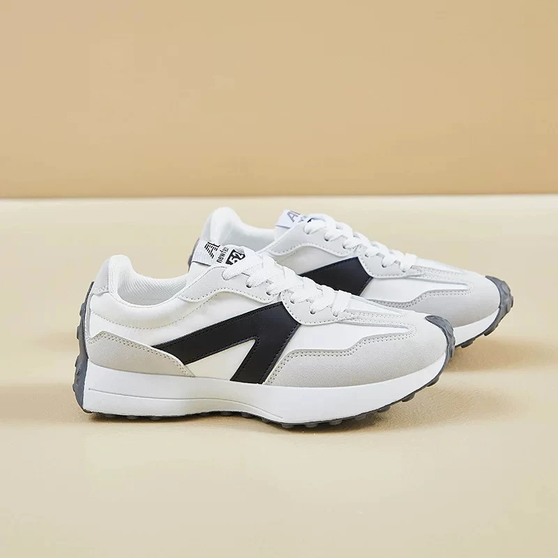 女生运动时尚百搭尤莱特潮流阿甘鞋G01-米黑