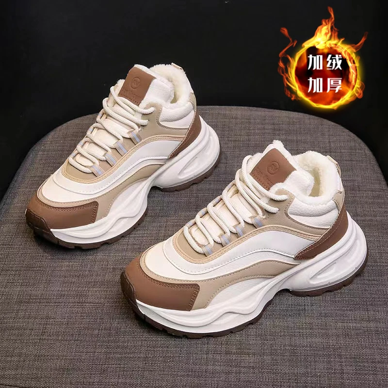 女生时尚休闲百搭运动低帮加绒阿甘鞋CX6601