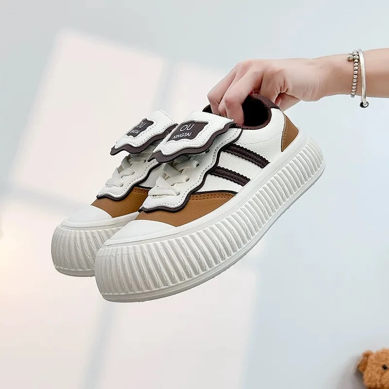 【女生板鞋】秋冬季休闲百搭学生厚底饼干鞋小白鞋板鞋XT139