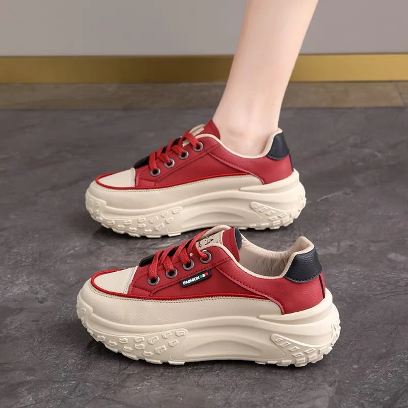 春夏板鞋小白鞋运动休闲鞋厚底百搭学生潮P002