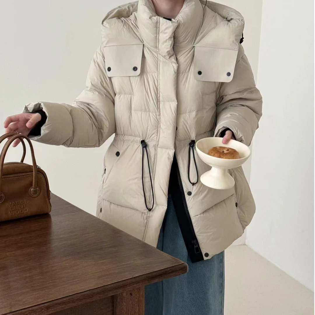 【陶老师专属】高品质泡芙磁吸扣90白鸭绒女中长款超柔软2024冬季