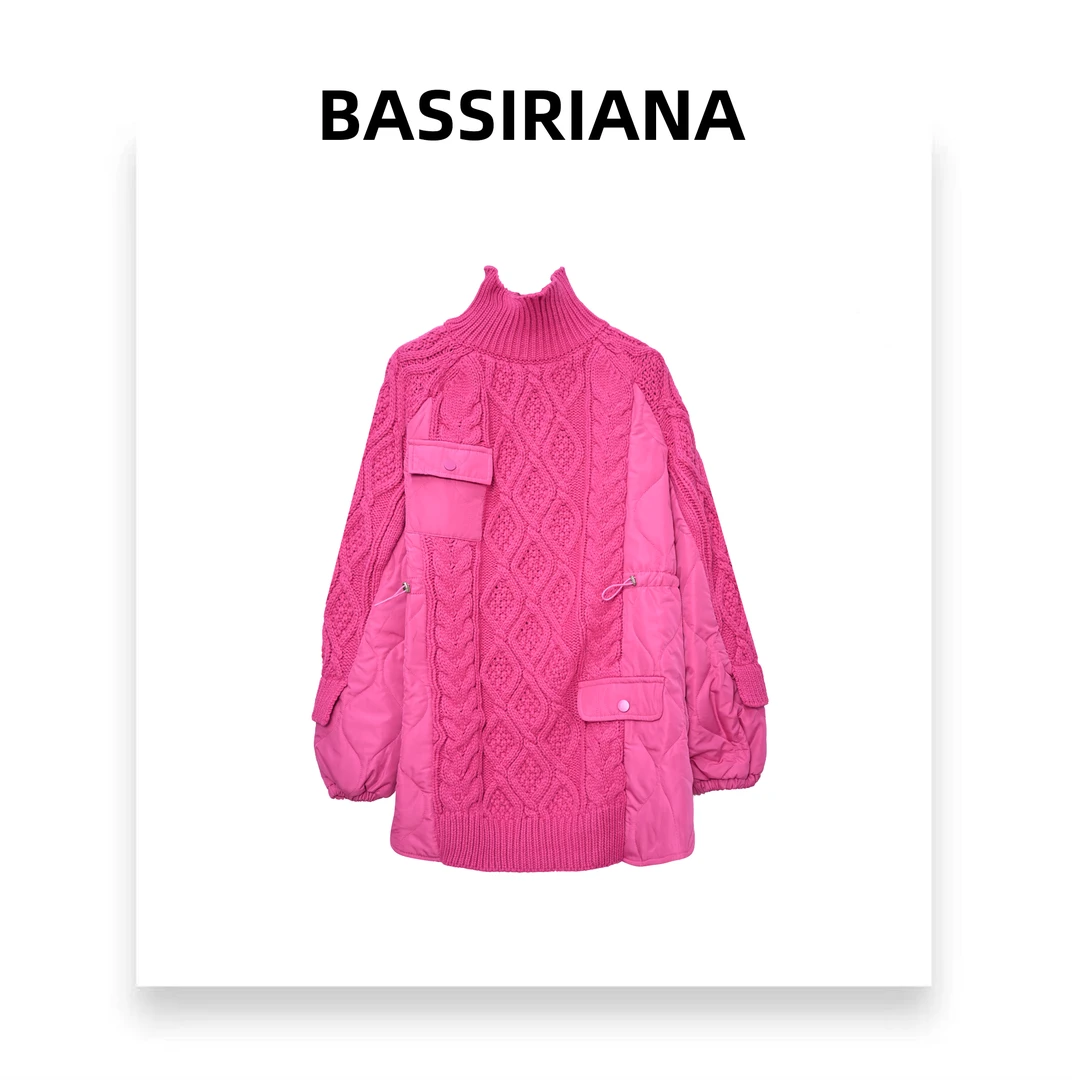 文文【BASSIRIANA】轻奢洋气宽松休闲气质潮流针织外套上衣211474