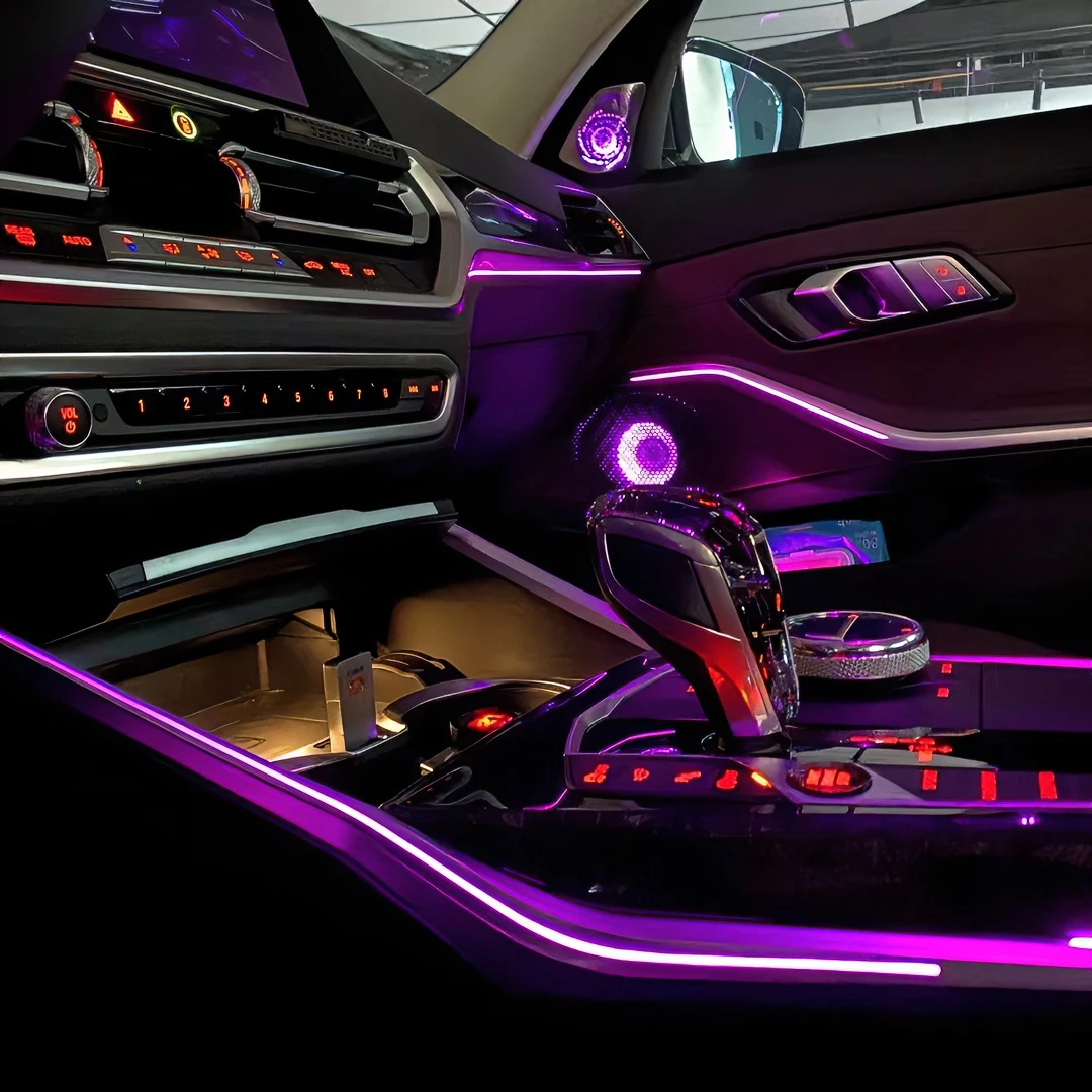 宝马宝华发光盖板改装3系4系5系6GT 7系X3/X4/X5宝华发光盖板喇叭