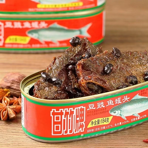 甘竹牌 豆豉鱼罐头佐餐下饭鱼肉罐头 184g/罐