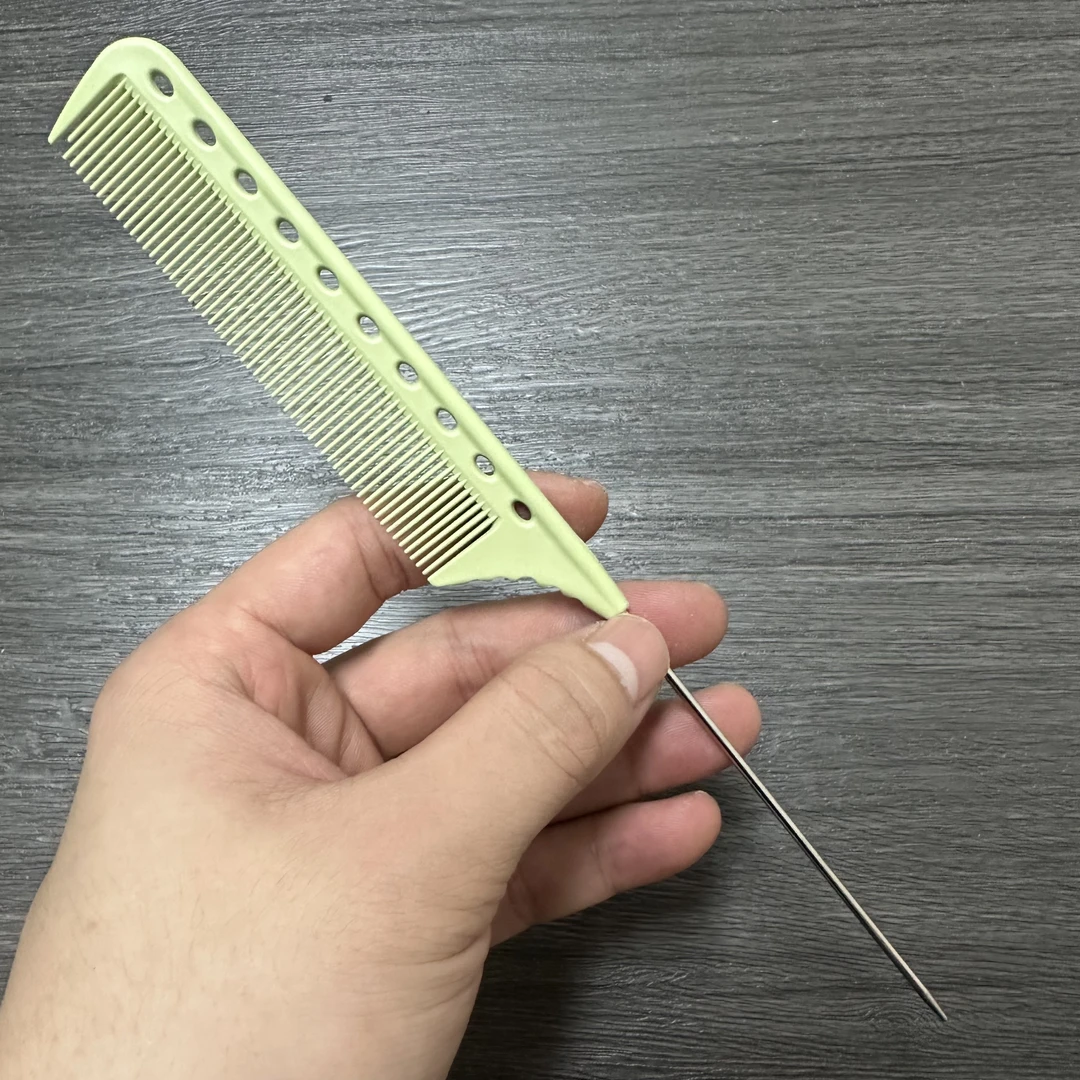 尖尾梳子美发挑梳专业化妆理发店密齿烫染卷发型师专用钢针尖头