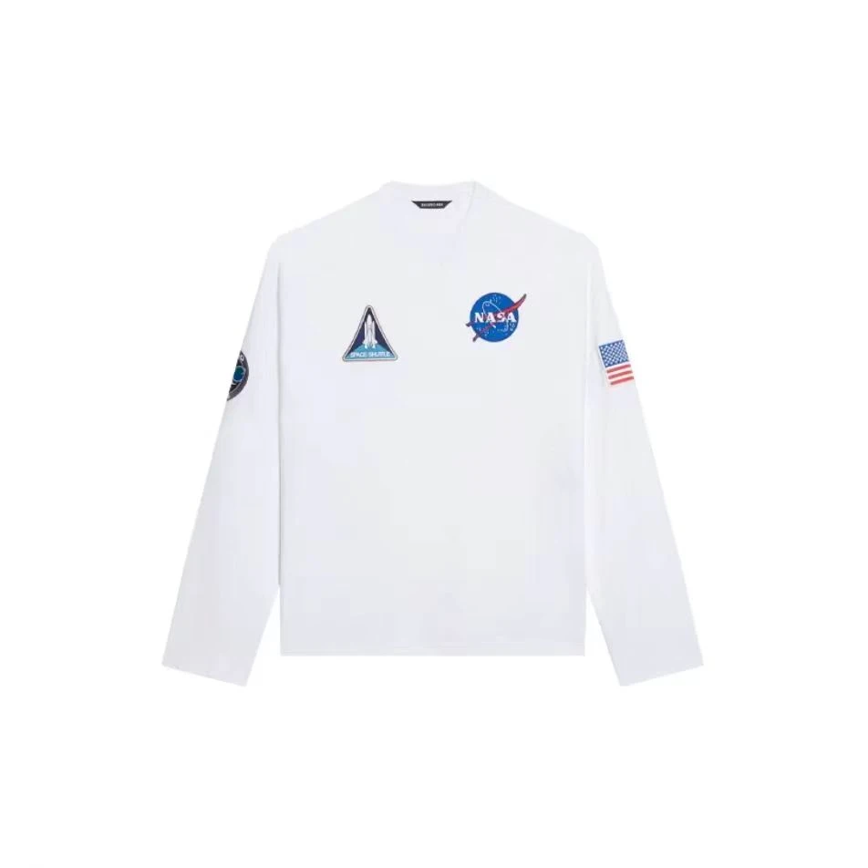 全新未使用 Balenciaga/巴黎世家 国内现货 NASA长袖T恤