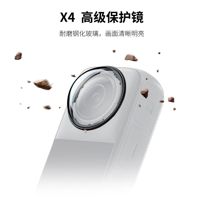 适用影石insta360x4高级保护镜光学玻璃旋转镜镜头盖保护膜配件