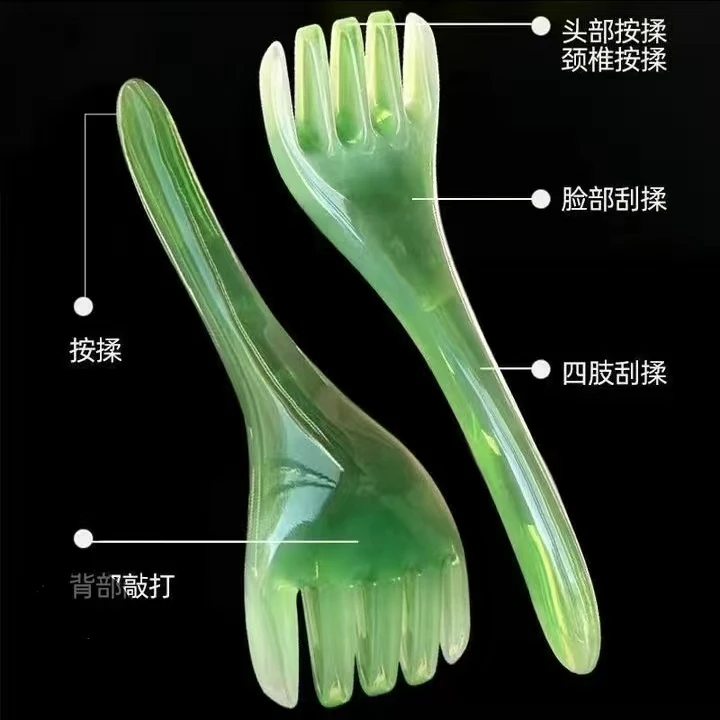 【两个】头疗疏通专用五齿五爪梳长柄梳头疗头按摩器疏家用美容院