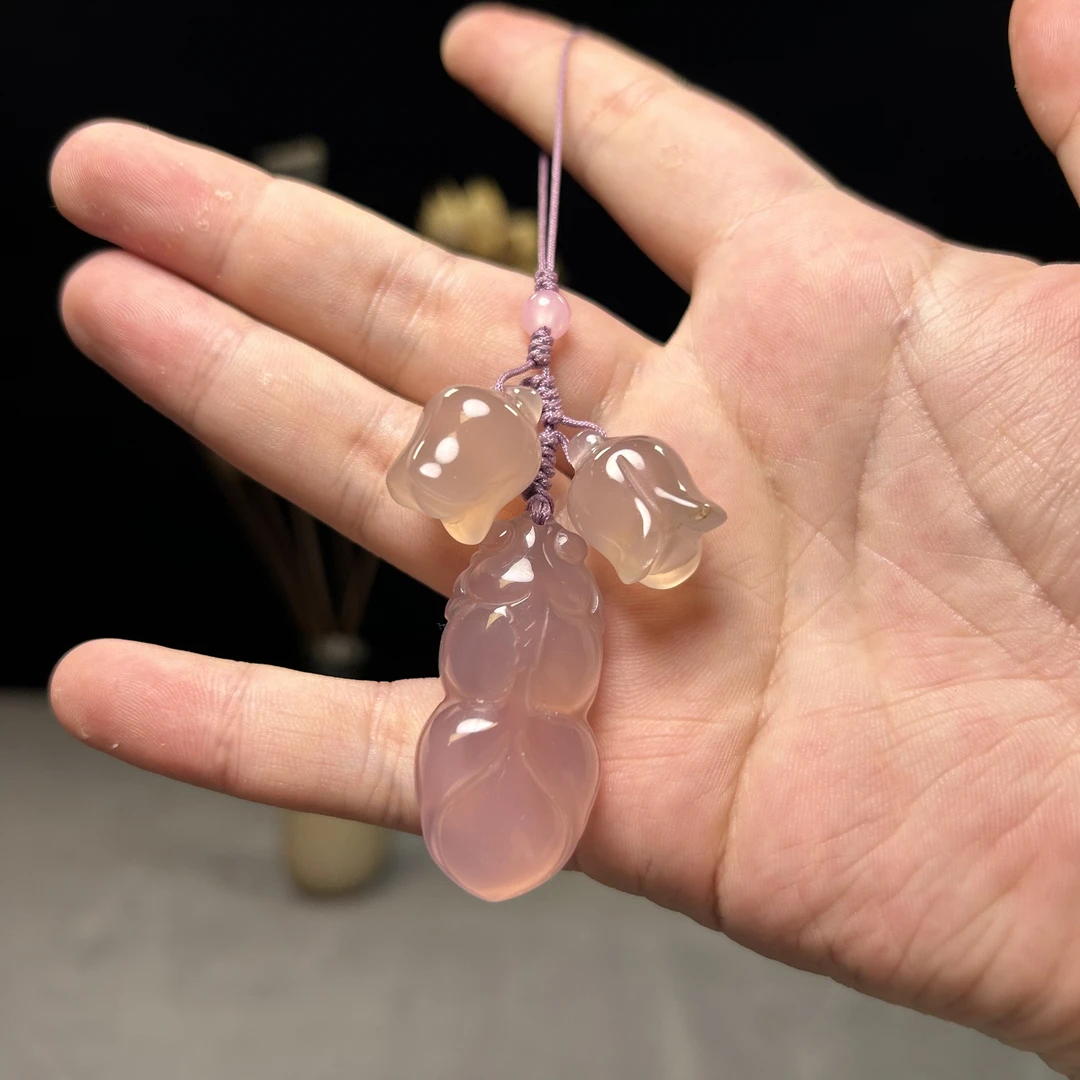 玉石玛瑙寓意手机链微瑕款高端手工制作挂件钥匙扣寓意好