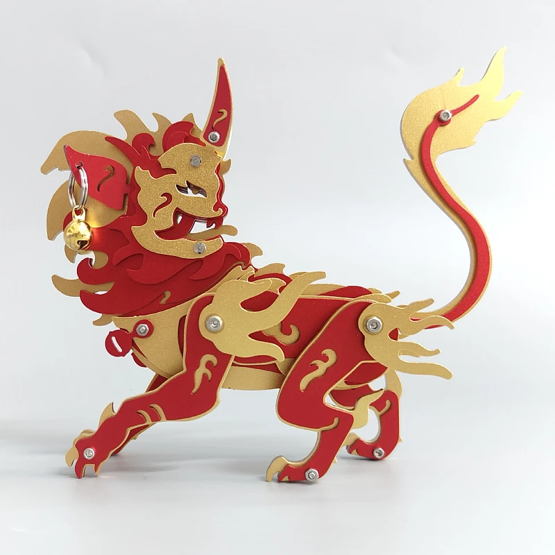 魔客年兽全金属拼图DIY手工拼装模型山海经创意国潮生日六一礼物