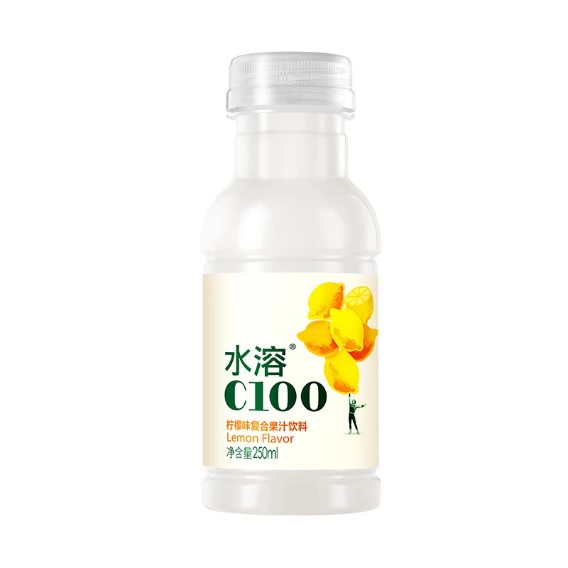 农夫山泉水溶c100小瓶整箱维c饮料250ml*6瓶柠檬果味饮料