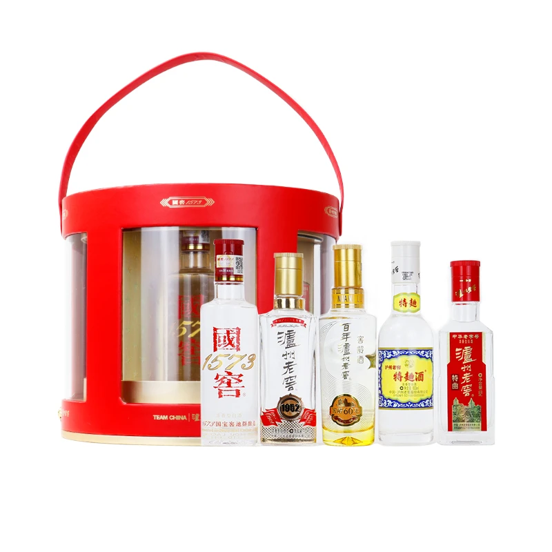 泸州老窖冠军小酒礼盒52度100mL*5瓶 浓香型白酒