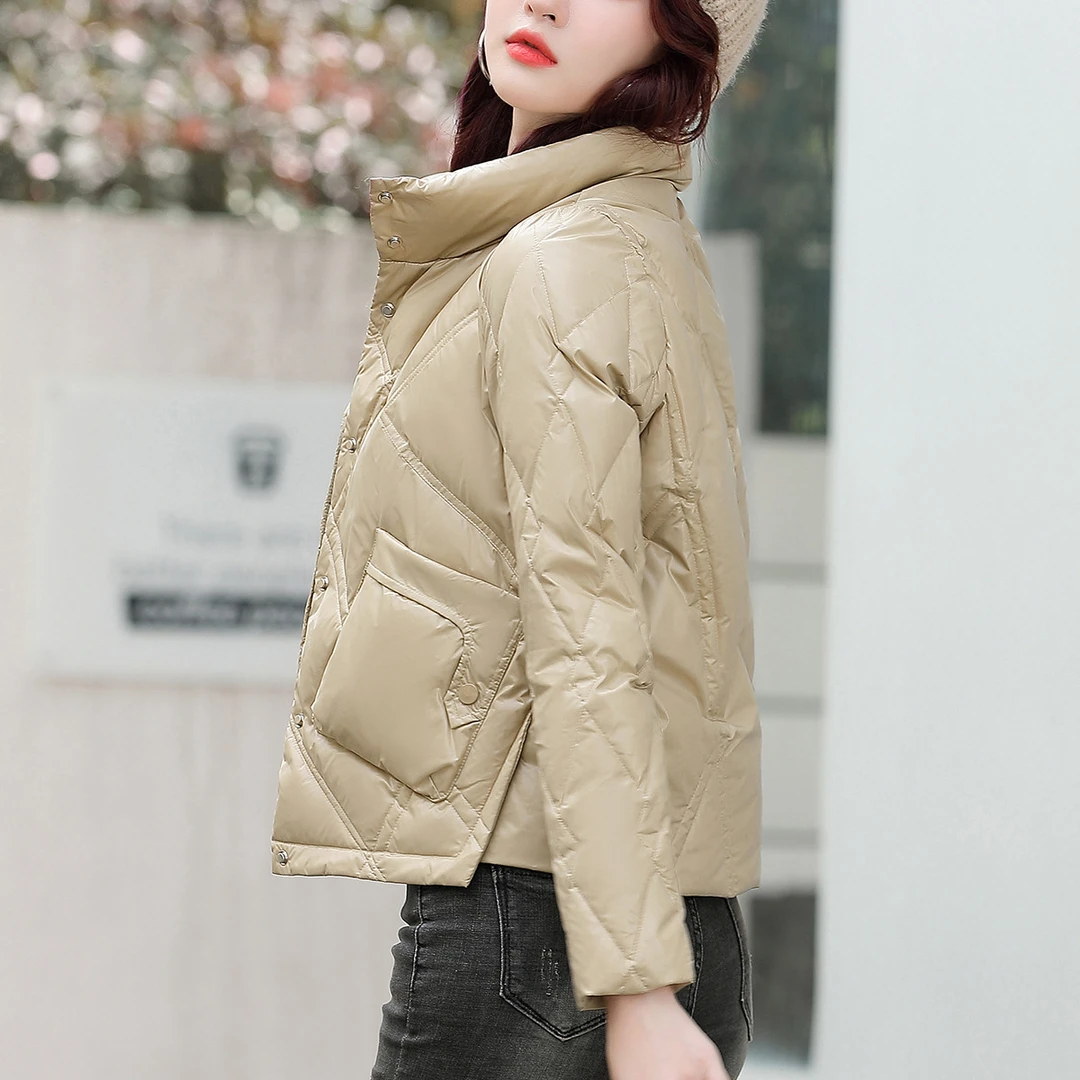 轻薄羽绒服女冬2025年新款小个子短款时尚洋气薄款白鸭绒爆款外套