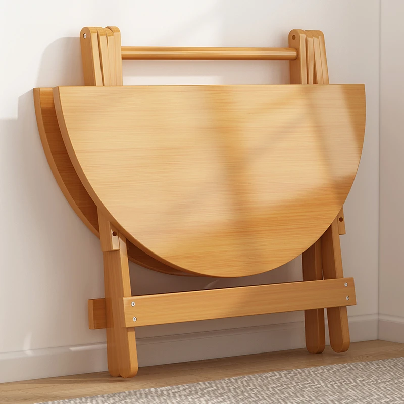 小方桌子圆形家用小型餐桌小户型饭桌出租房可折叠便携式折叠桌