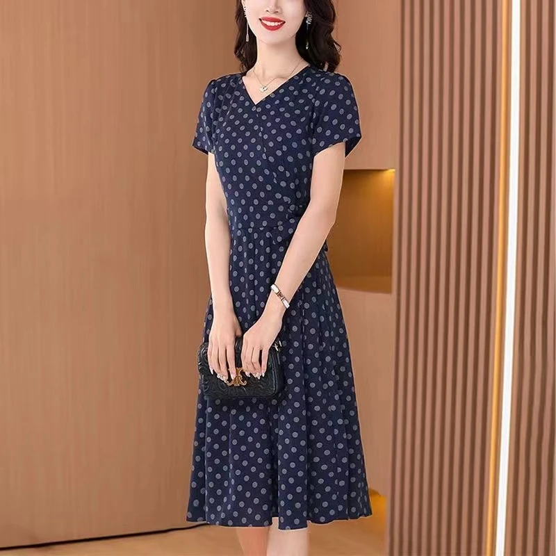 【A219】2024新中国风款女装时尚修身显瘦洋气高端气质连衣裙