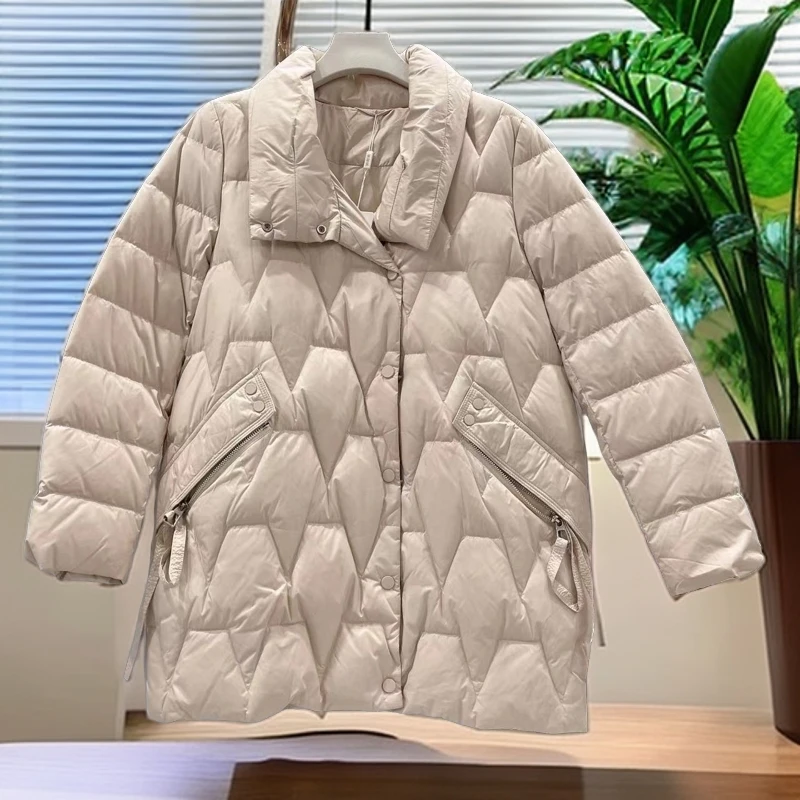 【A177】2024冬季新款时尚气质修身显瘦高端洋气羽绒棉服