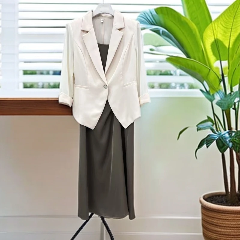 【A479】女士新款修身洋气显瘦气质名媛风时尚两件套