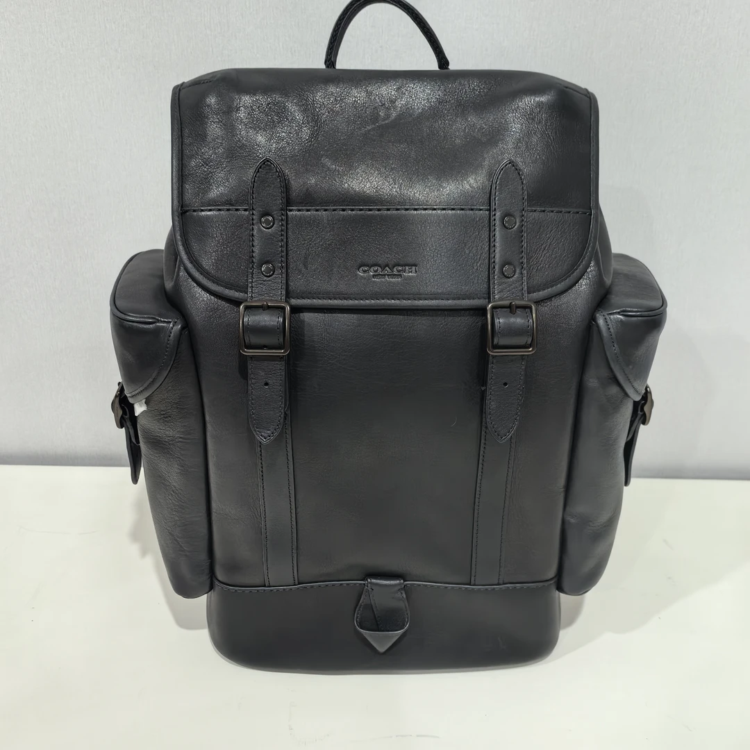 95新 COACH/蔻驰 寇驰98新皮质双肩包